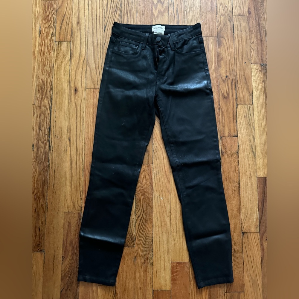 L’AGENCE Coated Skinny Jeans